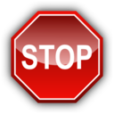 download Stop Signal clipart image with 0 hue color