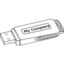 download Usb Flash Drive clipart image with 270 hue color