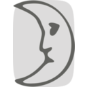 download Moon Face clipart image with 45 hue color