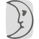 download Moon Face clipart image with 90 hue color