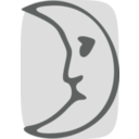 download Moon Face clipart image with 135 hue color