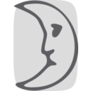 download Moon Face clipart image with 225 hue color