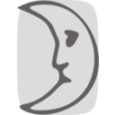 download Moon Face clipart image with 0 hue color