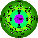 download Atome De Radon clipart image with 225 hue color
