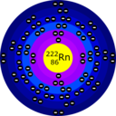 download Atome De Radon clipart image with 0 hue color
