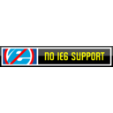 download No Ie6 Support clipart image with 0 hue color