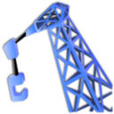download Crane clipart image with 180 hue color