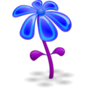 download Flower clipart image with 180 hue color