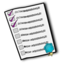 download Check List clipart image with 180 hue color