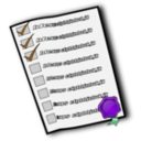 download Check List clipart image with 270 hue color