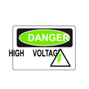 download Danger High Voltage Alt 2 clipart image with 90 hue color