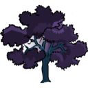 download Oak Tree clipart image with 180 hue color