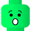 download Lego Smiley Shocked clipart image with 90 hue color