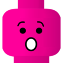 download Lego Smiley Shocked clipart image with 270 hue color
