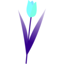 download Tulip clipart image with 180 hue color