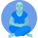 download Meditation clipart image with 180 hue color