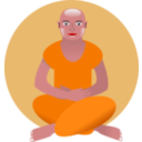 download Meditation clipart image with 0 hue color