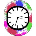 download Wall Clock Icon clipart image with 270 hue color