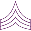 download Sergeant Insignia clipart image with 180 hue color