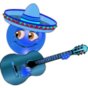 download Mexican Boy Smiley Emoticon clipart image with 180 hue color