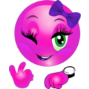 download Intime Girl Smiley Emoticon clipart image with 270 hue color