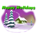 download Happy Holidays clipart image with 45 hue color