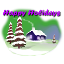 download Happy Holidays clipart image with 225 hue color