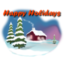 download Happy Holidays clipart image with 315 hue color