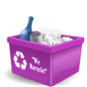 download Recycling Bin clipart image with 90 hue color
