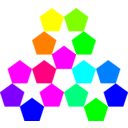 download Color Pentagon Inspiration clipart image with 180 hue color