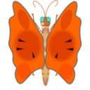 download Butterfly clipart image with 0 hue color