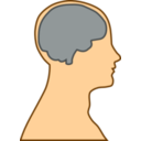 download Silhouette Of A Brain clipart image with 0 hue color