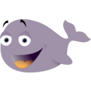 download Funny Whale clipart image with 45 hue color