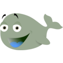 download Funny Whale clipart image with 225 hue color