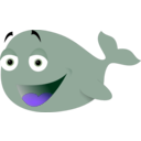 download Funny Whale clipart image with 270 hue color