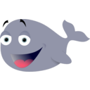 download Funny Whale clipart image with 0 hue color