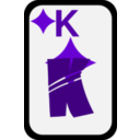 download King Of Diamonds clipart image with 270 hue color