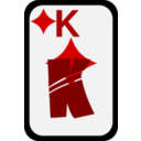 download King Of Diamonds clipart image with 0 hue color