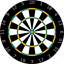download Dartboard clipart image with 45 hue color
