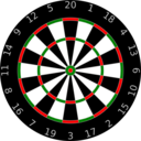 download Dartboard clipart image with 0 hue color