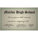 download A High School Diploma clipart image with 0 hue color