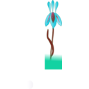 download Iris clipart image with 270 hue color