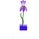 download Iris clipart image with 0 hue color