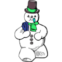 download Snowman clipart image with 135 hue color