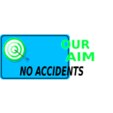 download Our Aim No Accidents clipart image with 135 hue color