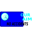 download Our Aim No Accidents clipart image with 180 hue color