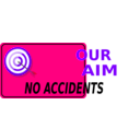 download Our Aim No Accidents clipart image with 270 hue color