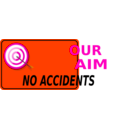 download Our Aim No Accidents clipart image with 315 hue color
