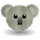 download Funny Koala Face Cartoon clipart image with 90 hue color