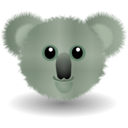 download Funny Koala Face Cartoon clipart image with 135 hue color